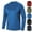 19# Blue, variant on Long Sleeve Shirts for Men - Quick Dry Moisture Wicking UV UPF Sun Protection T-Shirts for Fishing Workout Swim Navy L
