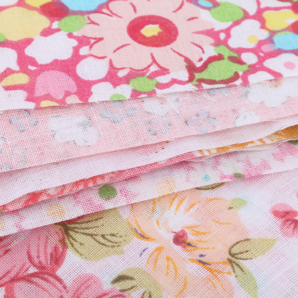 7pcs/set Cotton Fabric For Sewing Quilting Patchwork Home Textile Pink Series Tilda Doll Body Cloth,25*25CM - image 3 of 6
