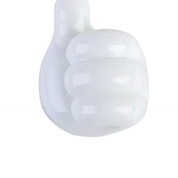 Gancho para pulgar, creativo, bonito, para almacenar cables de datos, con cable fijo, sin dejar rastro