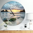 thumbnail image 2 of DesignArt Beautiful Porthcothan Bay Large Wall Clock, 2 of 2