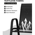 thumbnail image 6 of Stackable Dining Chairs Set of 4, High-Back Patio Dining Chairs Set, Outdoor Chairs with Textilene Fabric & Metal Frame for Lawn Backyard Deck Garden, 6 of 7