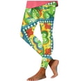 thumbnail image 3 of lcziwo Womens St Patricks Day Leggings Casual High Waisted Tummy Control Workout Leggings Novelty Shamrock Leaves Print Soft Yoga Pants Green M, Limited Time Sales of The Day, 3 of 5