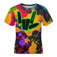 thumbnail image 5 of Share The Love T Shirts, 3D Print Short Sleeve for Boys Girls, Casual Graphic Tee Tops, 5 of 10