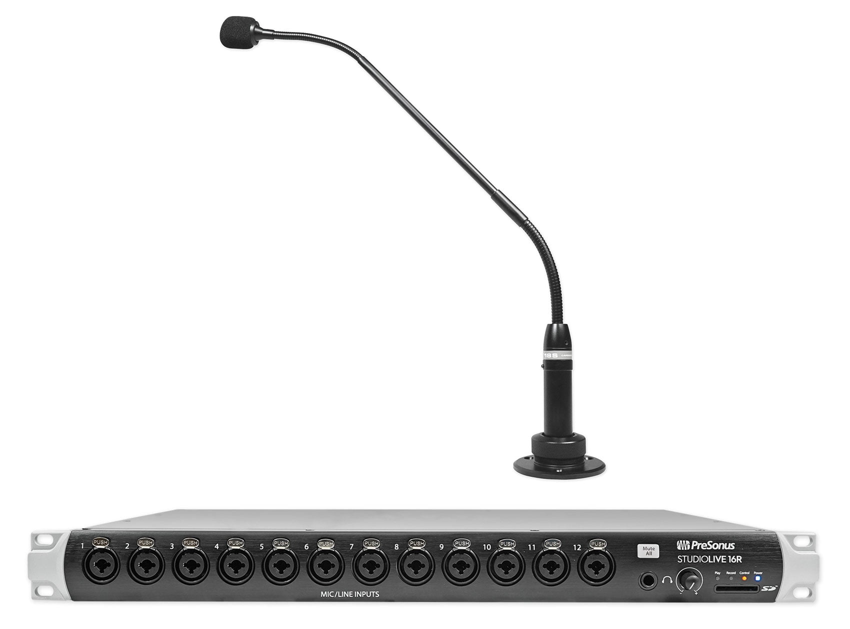 PRESONUS Studiolive 16R Soundboard Mixing Console Mixer+Podium Mic For