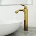 thumbnail image 3 of VIGO Linus Vessel Bathroom Faucet (in Matte Brushed Gold), 3 of 11