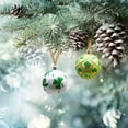 thumbnail image 3 of 12 Pcs St.Patrick's Day Glass Ornaments Balls - Irish Tree Glass Blown Ornaments - Clover Balls for St. Patrick's Day Home Party Festival Decor, 3 of 7