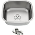 thumbnail image 2 of 14 Inch Undermount Kitchen Sink 18 Gauge Stainless Steel Bar Perp Sink RV Camper Wet Bar Outdoor Laundry Utility Single Bowl Small Sinks 14" x 14" x 6", 2 of 13