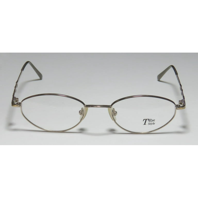 NEW D A TEYE STYLE TI8 MENS WOMENS DESIGNER FULL RIM SILVER GOLD SOPHISTICATED ELEGANT HIP FRAME DEMO LENSES 50 19 135 EYEGLASSES GLASSES Walmart