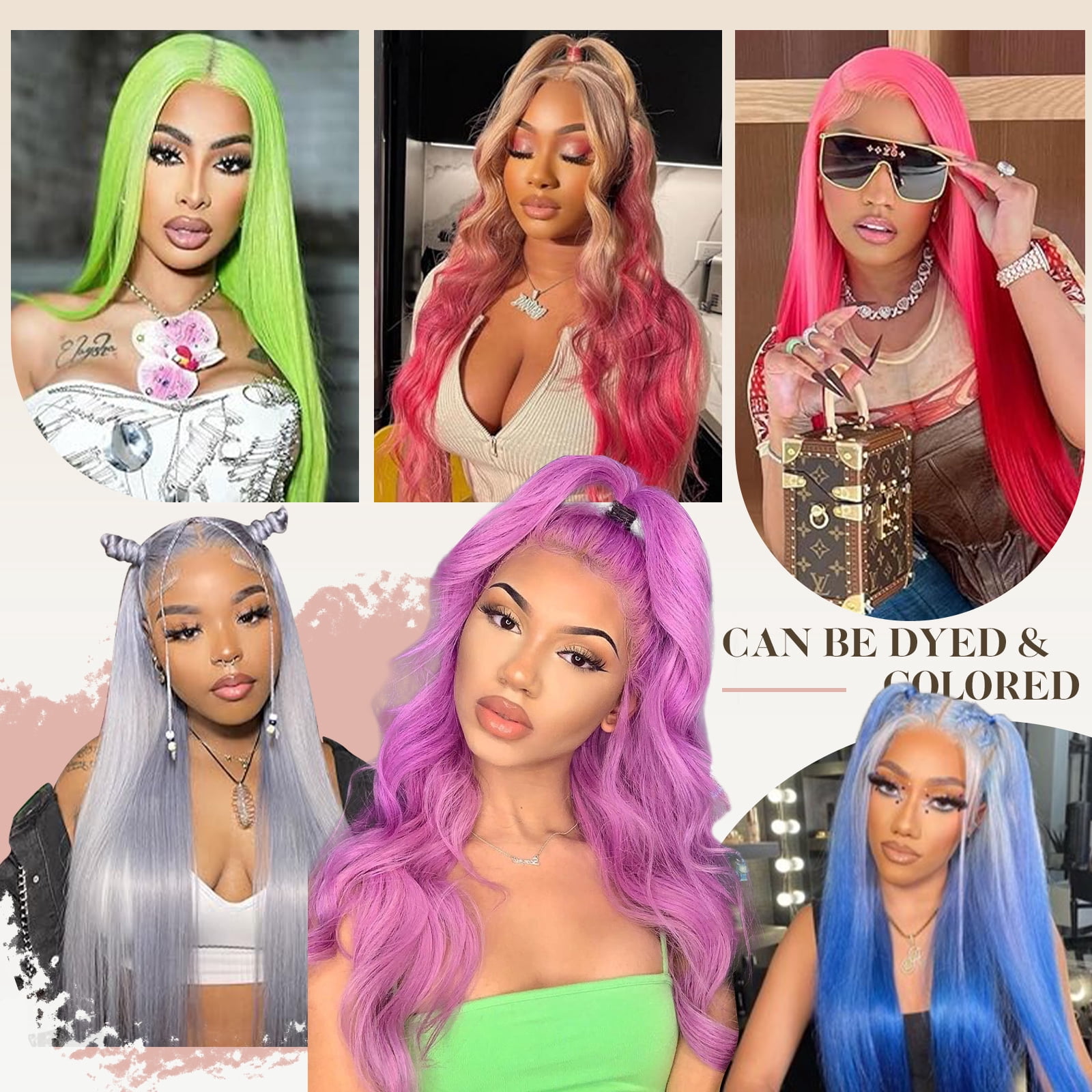 30" Straight 13x4 Blonde Lace Front Wigs Human Hair, 180% Density 613 HD Lace Frontal Wig Blonde