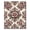 Ivory, Pattern 4, variant on ODIKA 5'x7' Machine Washable Non-Slip Area Rug, Vintage Rose High Traffic Rug, Pink, 999175