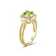 thumbnail image 4 of JewelersClub Peridot Ring December Birthstone Jewelry – 3/4 Carat Peridot 14K Gold Over Silver Ring Jewelry with White Diamond Accent – Gemstone Rings with Hypoallergenic 14K Gold Over Silver, 4 of 4