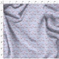 thumbnail image 4 of Soimoi Blue Poly Georgette Fabric Birthday Theme Party Print Fabric by the Yard 42 Inch Wide, 4 of 5