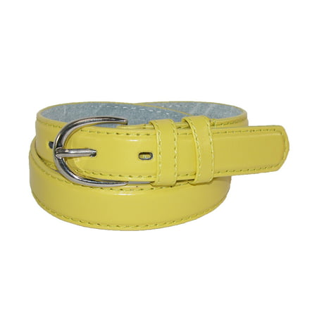 CTM® Kid's Leather 1 inch Basic Dress Belt (Pack of 2)