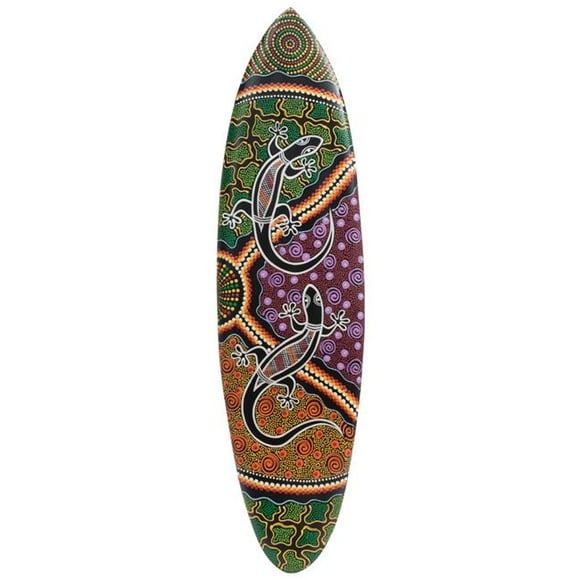RAM Game Room ODR743 Gecko Acacia Wood Surfboard