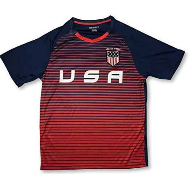 Team USA Men's VNeck Dri Fit Soccer Jersey (XLarge)