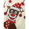 thumbnail image 4 of Kmbangi Pull en Molleton pour Femmes Manches Longues Col Rond Chandail en Molleton de Noël pour Automne Hiver, 4 of 9