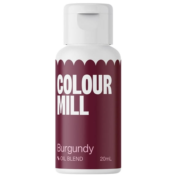 Colour Mill Oil-Based Food Coloring, 20 Milliliters Burgundy