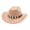 Camel, variant on Dbuoem Western Cowboy Hat for Men And Women Shapeable Wide Brim Cowgirl Hat Rolled-Up Felt Fedora Hat with Stone Band