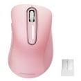 thumbnail image 4 of memzuoix Wireless Mouse for Laptop, Pink Ergonomic Wireless Mouse 5 Buttons 1400 DPI with Nano, Cordless Computer Mouse for Chromebook, Desktop, PC, Mac, 4 of 9