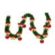 thumbnail image 2 of Guirnalda de colgante de árbol de Navidad | Cinta Floral de 2m con Pompones, Plástico Multicolor | Decoración festiva reutilizable para barandillas de escaleras, ventanas, chimenea, incluye 12 nudos, 2 of 6