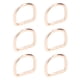 thumbnail image 3 of 20 piezas anillos de metal en D hierro duradero color indecolorable amplia aplicación exquisitos anillos en D para bolso de bricolaje mochila dorado 3x20x20mm, 3 of 12