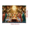 thumbnail image 2 of ZZkhGO Christmas Nativity Banner, Star Canopy Christmas Decor, Removable Religious Christmas Banner for Home Church Display, 2 of 4