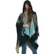 thumbnail image 4 of TEELYNN Capas con capucha vintage para mujer Ponchos Bufanda tejida con flores Casual Primavera Otoño Cálido Suelto Boho Cárdigan Chaqueta Abrigo Prendas de abrigo, 4 of 5
