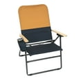 thumbnail image 5 of Camp & Go Selkirk Outdoor Oversized Heavy Duty Comfort Folding Camping Chair, Orange and Navy, 5 of 7