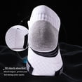thumbnail image 5 of Men's Running Cushioned Ankle Socks,Low Cut Breathable Basketball Athletic Sport Tab Socks(Pack of 5）, 5 of 7
