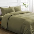 thumbnail image 4 of Duvet Cover Queen Piece Prewashed Ultra Soft Queen Bedding Set Features Zipper Closure and Corner Ties Includes Duvet Cover x & Pillowcases No Comforter, 4 of 7