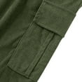 thumbnail image 3 of Coorders George Men's Casual Cargo Pants, Pants Clearance, Drawstring Cargo Sweatpants with Pockets Army Green, XXXL, 3 of 8