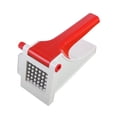 thumbnail image 3 of tooloflife Kitchen French Fries Potato Slicer Potato Cutting Tool Stainless Steel Portable to Carry Red, 3 of 8