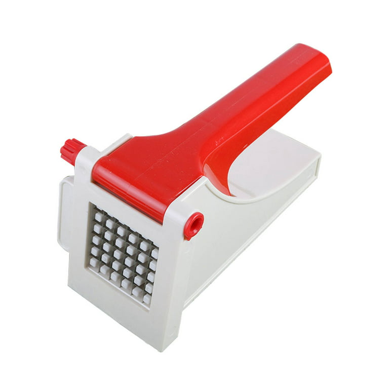 tooloflife Kitchen French Fries Potato Slicer Potato Cutting Tool Stainless  Steel Portable to Carry Red