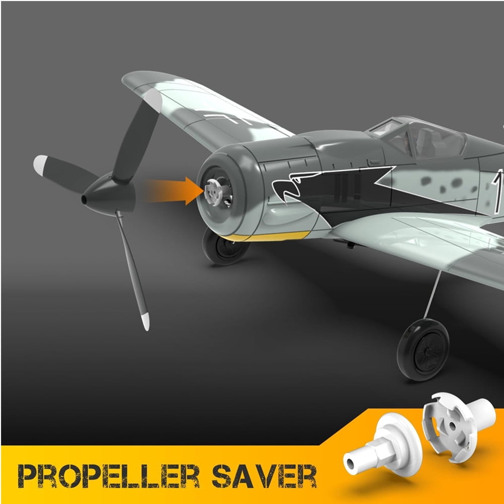 FW190 RC Plane 2.4G 4CH 6Axis Remote Control Airplane One Key Aerobatic RTF Fighter ﻿for Beginners