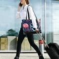 thumbnail image 5 of FORMRS Canvas Laptop Tote Bag for Women with 15.6" Computer Compartments Shoulder Handbag, Blue Anchor, 5 of 7
