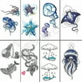 thumbnail image 4 of RC 470 Temporary Small Cute Fashion Tattoo Seagull Feathers, 4 of 5