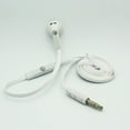 thumbnail image 3 of Wired Earphone Mono Headset for LG G8X ThinQ Phone - Single Earbud 3.5mm Headphone Flat White B1L, 3 of 5
