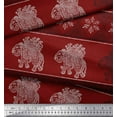 thumbnail image 2 of Soimoi Viscose Chiffon Fabric Floral & Elephant Block Printed Craft Fabric by The Yard 42 Inch Wide, 2 of 3