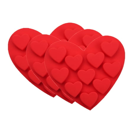 

Dtydtpe cake mold Heart Shaped Silicone Chocolate Molds Candy Mold DIY Baking Trays 10-Cavity