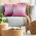 thumbnail image 5 of Ambesonne Ombre Throw Pillow Cover 2 Pack, Candy Inspired Art, 16", Pink, 5 of 7