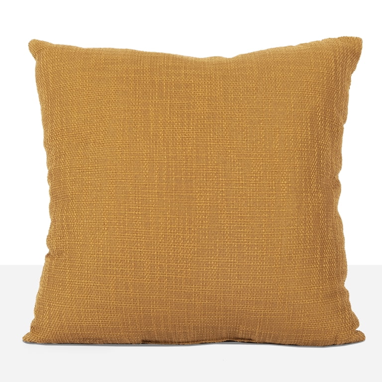 Mainstays 18-Inch Square Decorative Throw Pillow, Brown photo 4