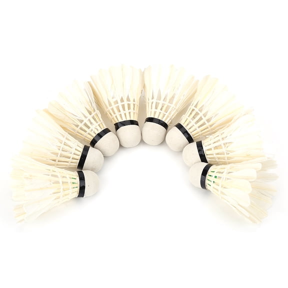 Greensen 12Pcs/Lot White Feather Badminton Balls Shuttlecocks Outdoor Sports Training Accessory , Shuttlecocks