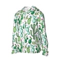 thumbnail image 2 of Fotbe Cactus Plants1 Men's Women's UPF 50+ Sun Protection Jacket Hooded Cooling Shirt with Pockets Hiking Outdoor Performance-Medium, 2 of 9