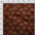 thumbnail image 2 of oneOone Viscose Jersey Maroon Fabric Floral & Flying Swan Block Craft Projects Decor Fabric Printed By The Yard 60 Inch Wide, 2 of 5