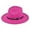 Hot Pink, variant on Unisex Mens Womens Felt Panama Hats Classic Wide Brim Rancher Fedora with Belt Buckle Cowboy Style Z01-Khaki
