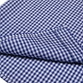 thumbnail image 6 of Bienzoe Boy's Cotton Plaid Button Down Sports Short Sleeve Shirt Dark Blue 11/12, 6 of 8