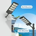 thumbnail image 6 of Solar lights Solar Street Security Flood Pole Barn Commercial Parking Lot Light Outdoor Dusk to Dawn Motion Sensor Remote Control Led Lamp,2-Pack, 6 of 9