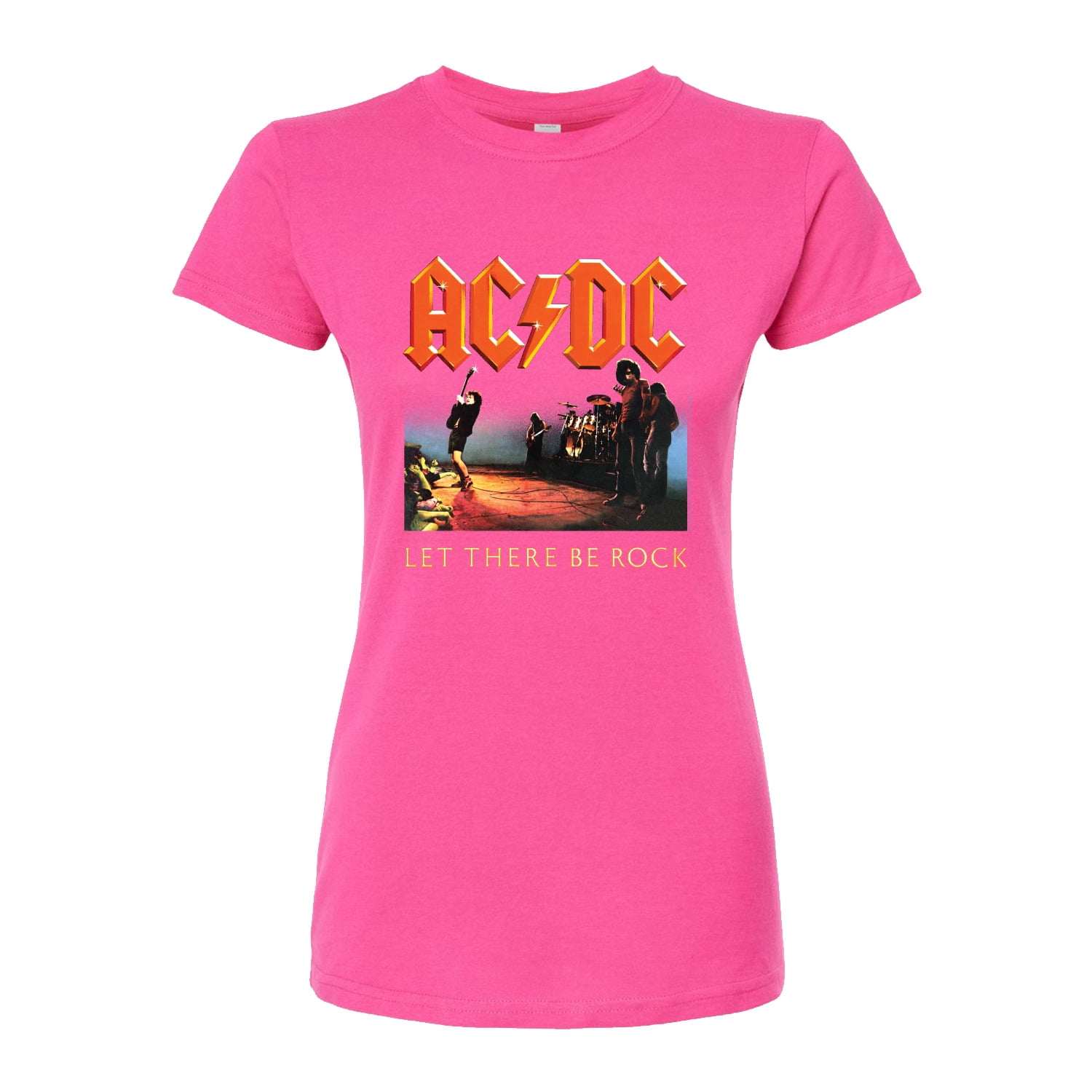 ACDC - ACDC Let There Be Rock - Juniors Fitted Graphic T-Shirt ...