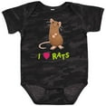 thumbnail image 3 of Inktastic I Love Rats Boys or Girls Baby Bodysuit, 3 of 5