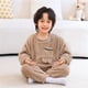 thumbnail image 5 of Gibobby Conjunto para bebé Niñas Pijamas de pana gruesa para niños, ropa de casa, conjunto cálido y para Niñass, otoño e invierno, además de pana para bebé, inv(Caqui, 9-10 Años), 5 of 5